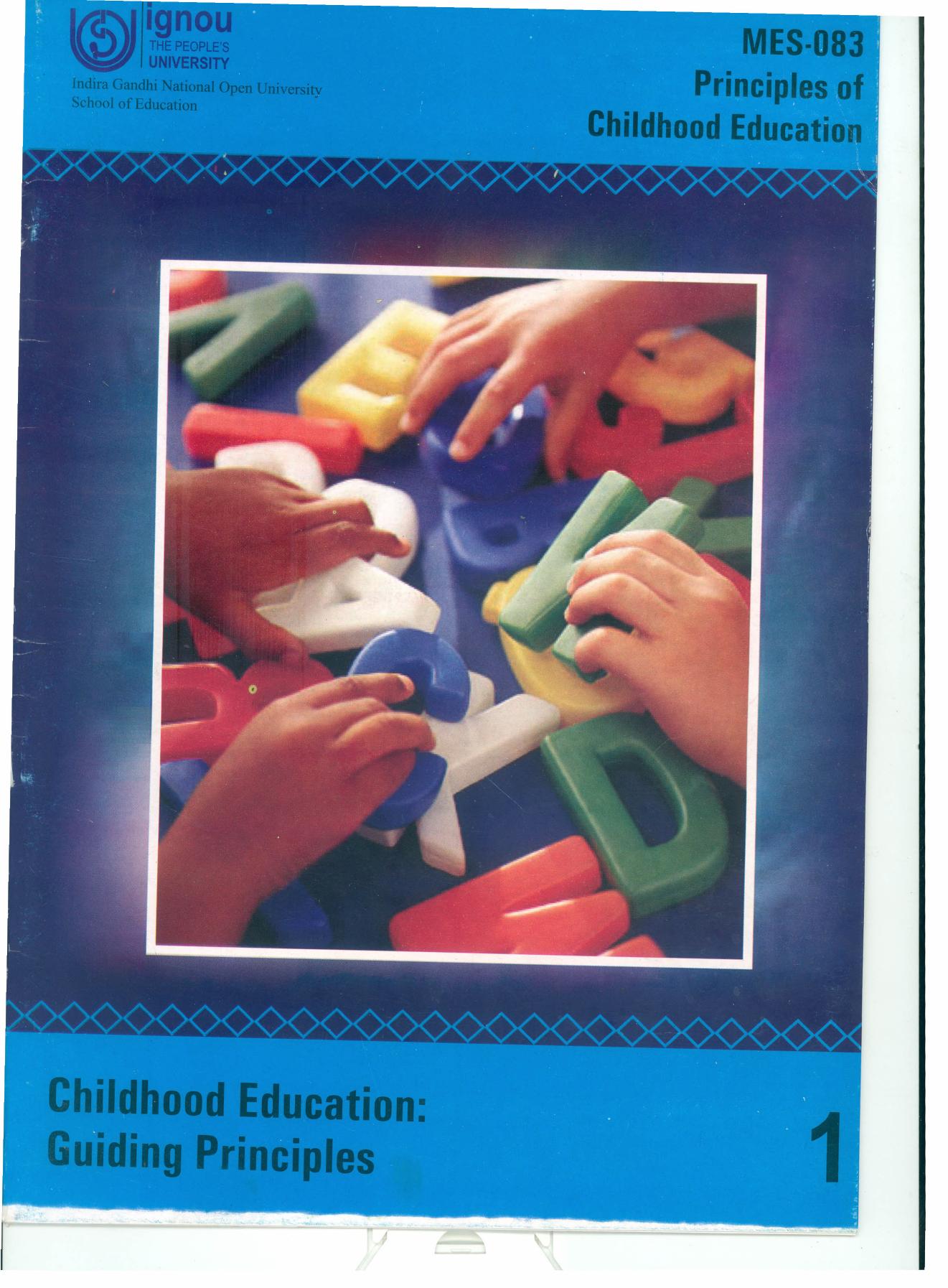 MES-083 Principles of Childhood Education